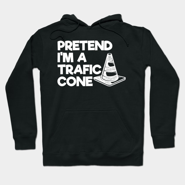 Sarcastic Halloween Saying Traffic Cone Joke Hoodie by FamiLane